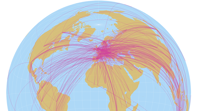 An image of corporate tax flows between countries 